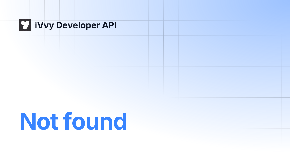 Get Credit Note | iVvy Developer API